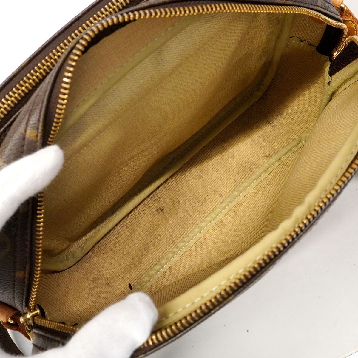 Louis Vuitton Shoulder Bag Monogram Reporter PM Brown — view 4