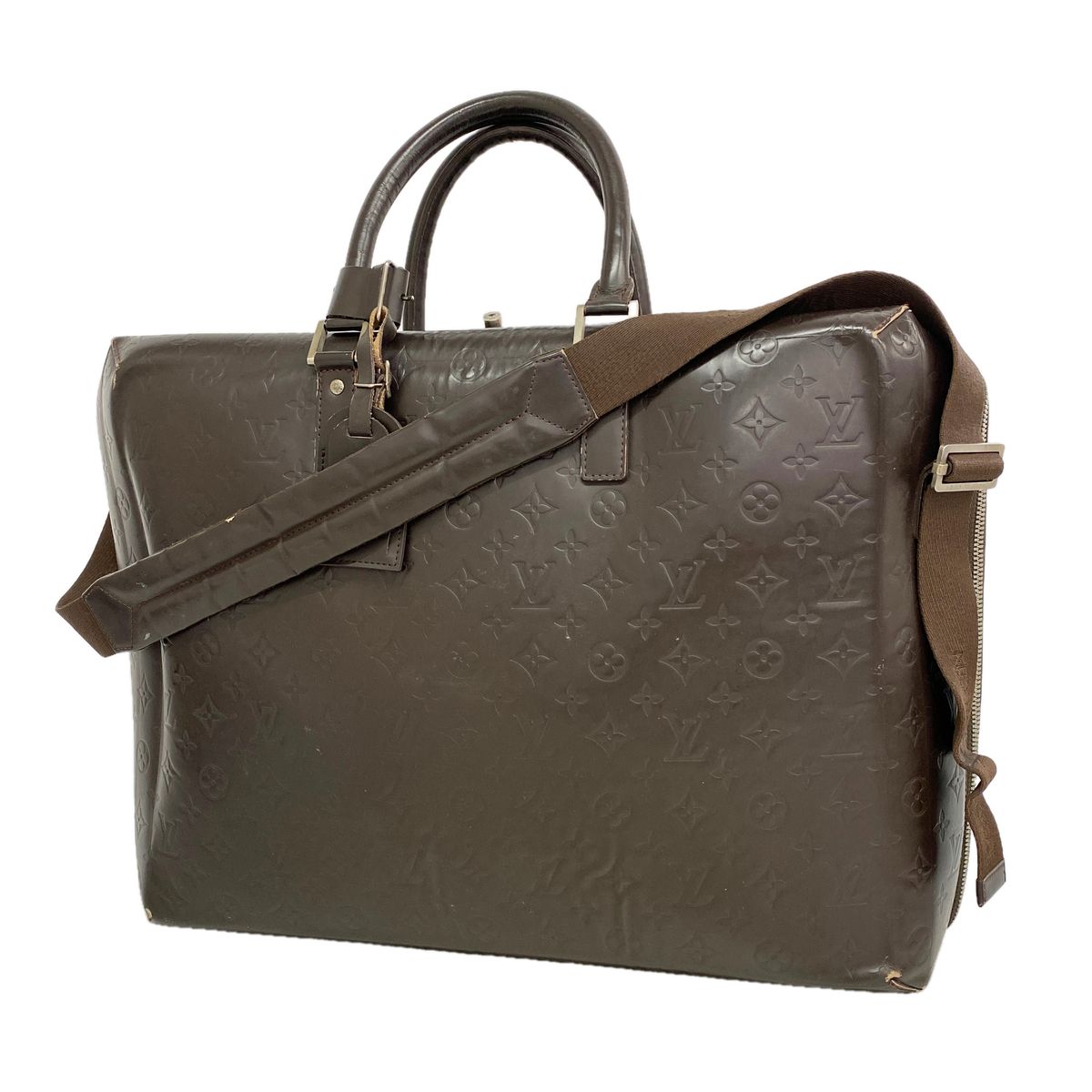 Louis Vuitton Boston Bag Monogram Glace Leather Ricky Cafe