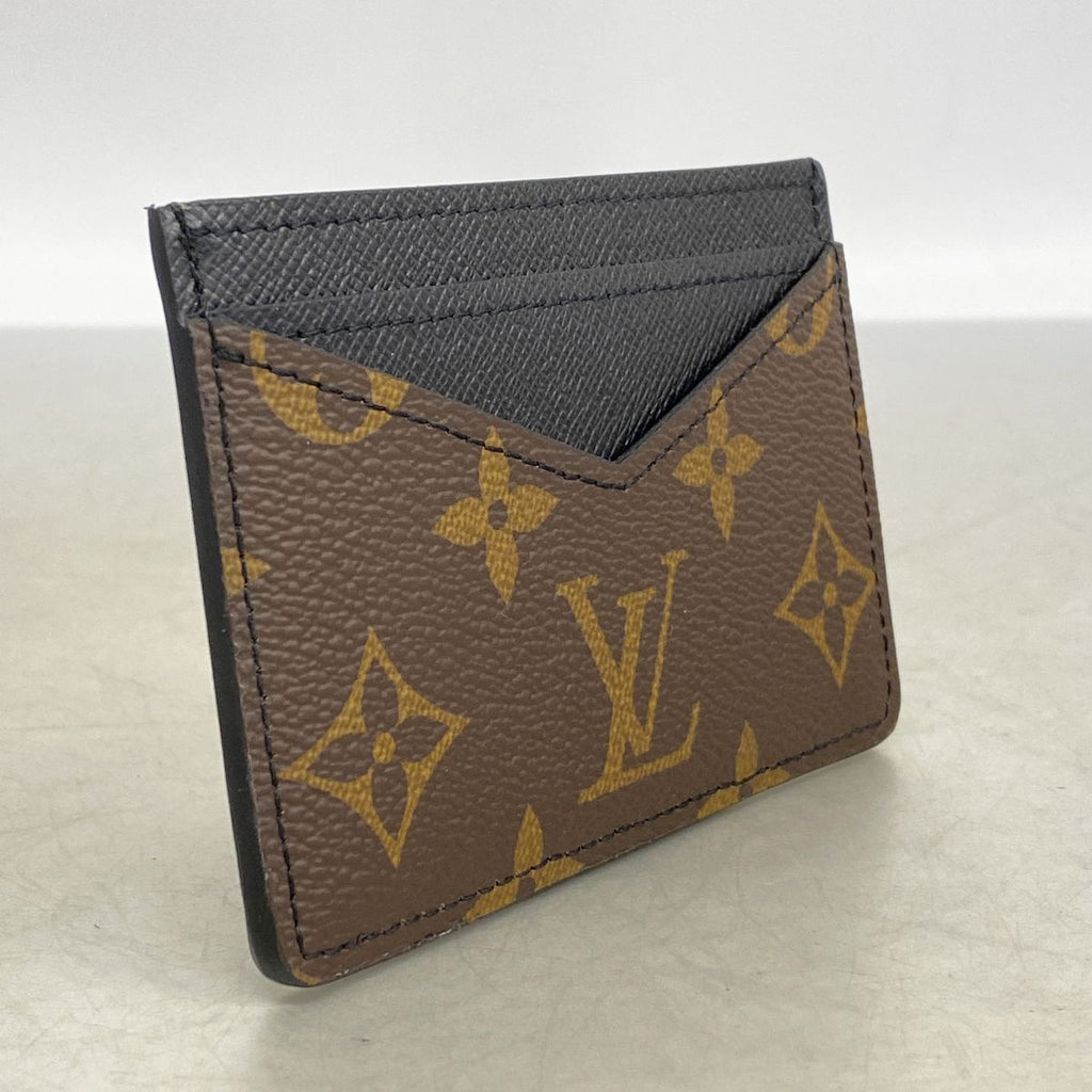 Louis Vuitton Card Case Monogram Neo Brown Black — view 2