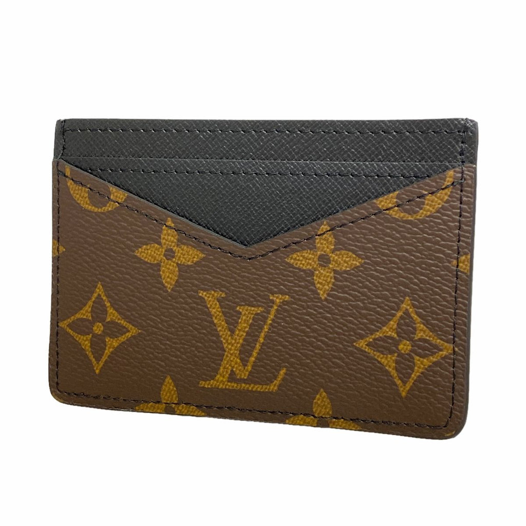 Louis Vuitton Card Case Monogram Neo Brown Black