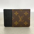 Louis Vuitton Card Case Monogram Neo Brown Black — view 5