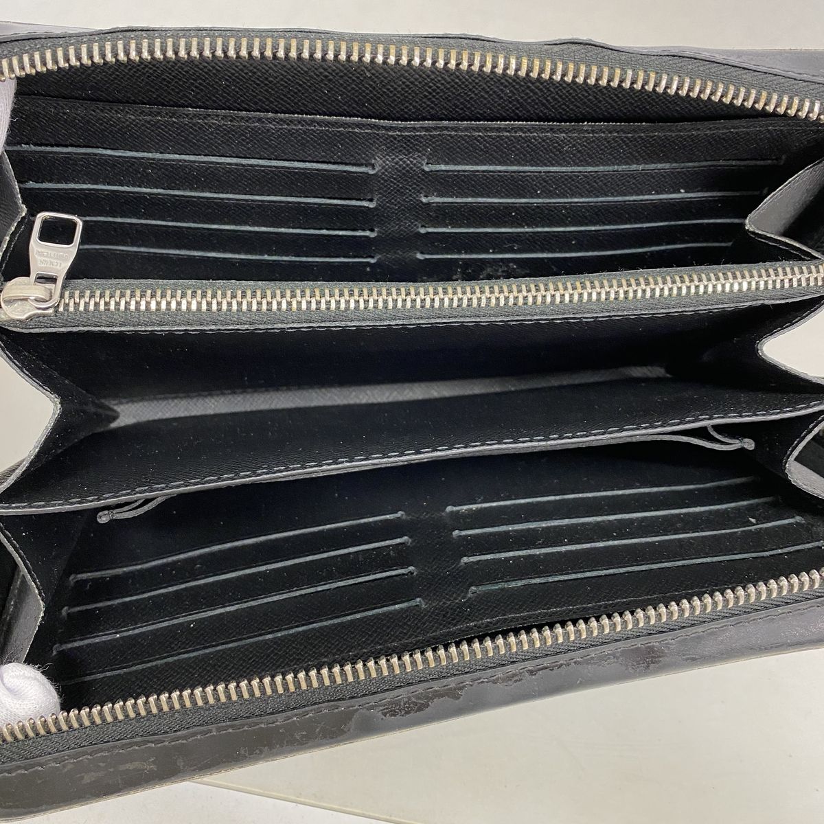 Louis Vuitton Wallet Damier Graphite Zippy XL Gray Black — view 3