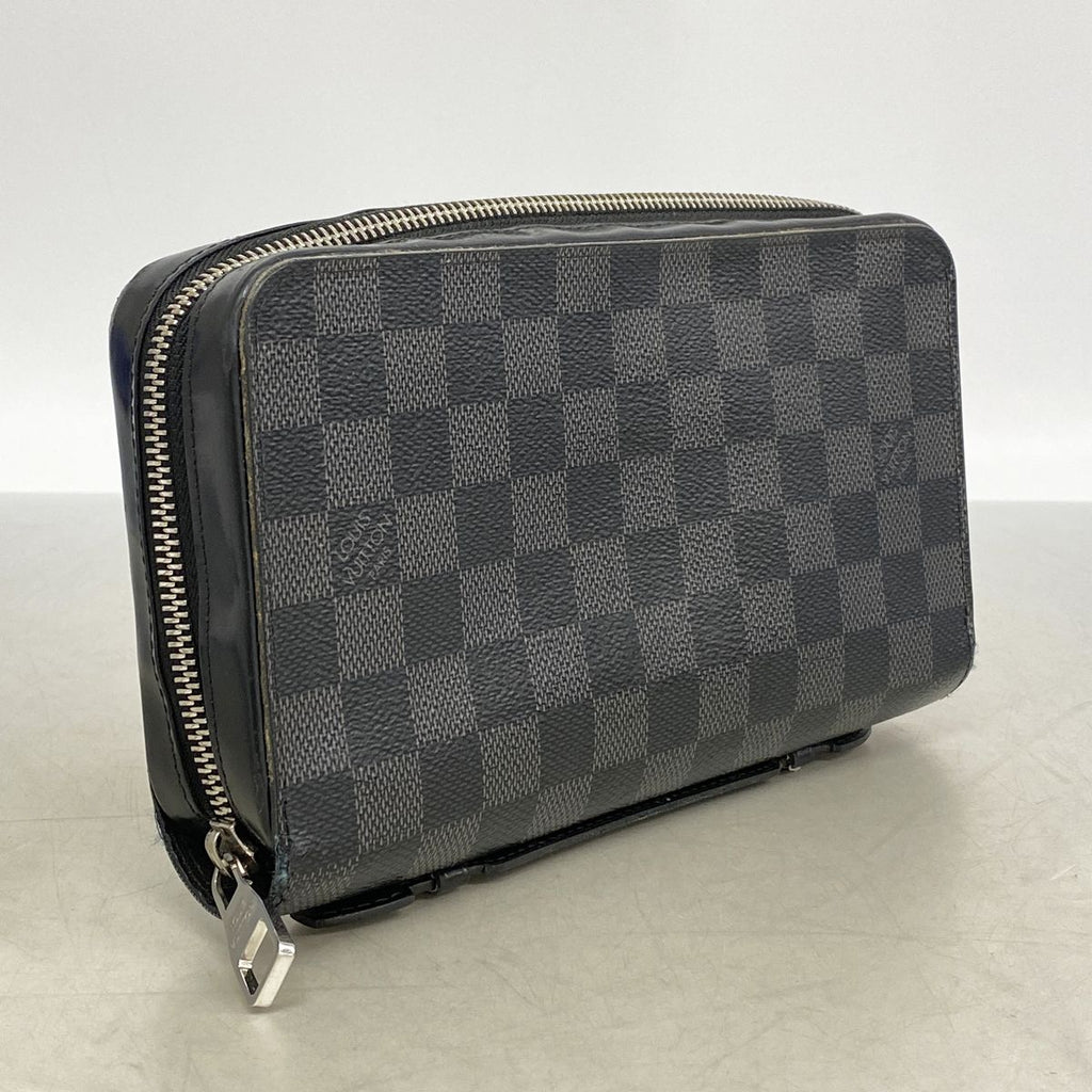 Louis Vuitton Wallet Damier Graphite Zippy XL Gray Black — view 2