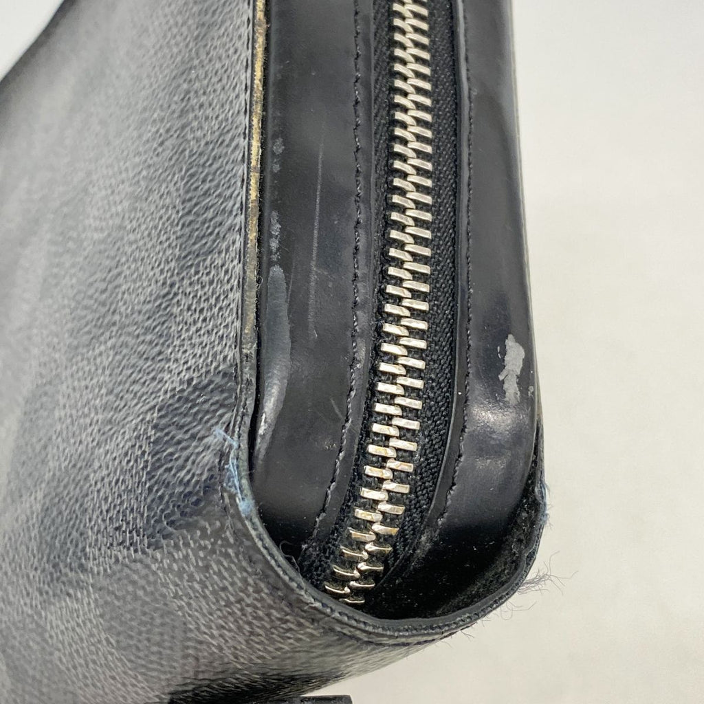 Louis Vuitton Wallet Damier Graphite Zippy XL Gray Black — view 5