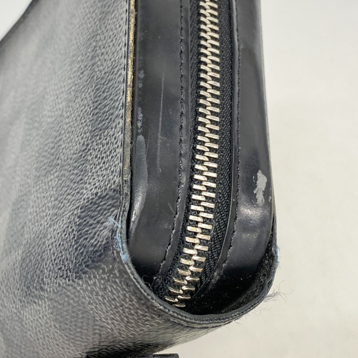 Louis Vuitton Wallet Damier Graphite Zippy XL Gray Black — view 5
