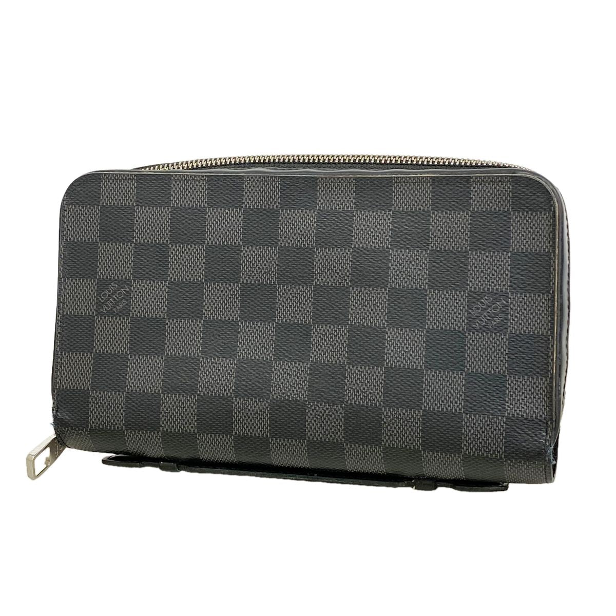 Louis Vuitton Wallet Damier Graphite Zippy XL Gray Black