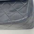 Chanel Shoulder Bag Quilted Lambskin Black Gold — view 8