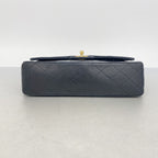 Chanel Shoulder Bag Quilted Lambskin Black Gold — view 3