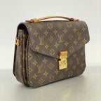 Louis Vuitton Handbag Monogram Pochette Metis MM Brown 2-Way Bag — view 2