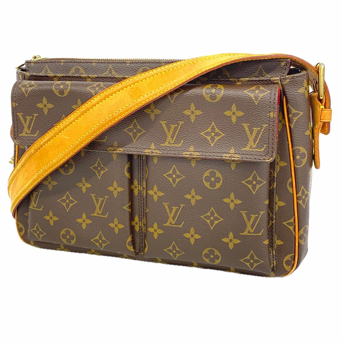 Louis Vuitton Shoulder Bag Monogram Viva Cite GM Brown