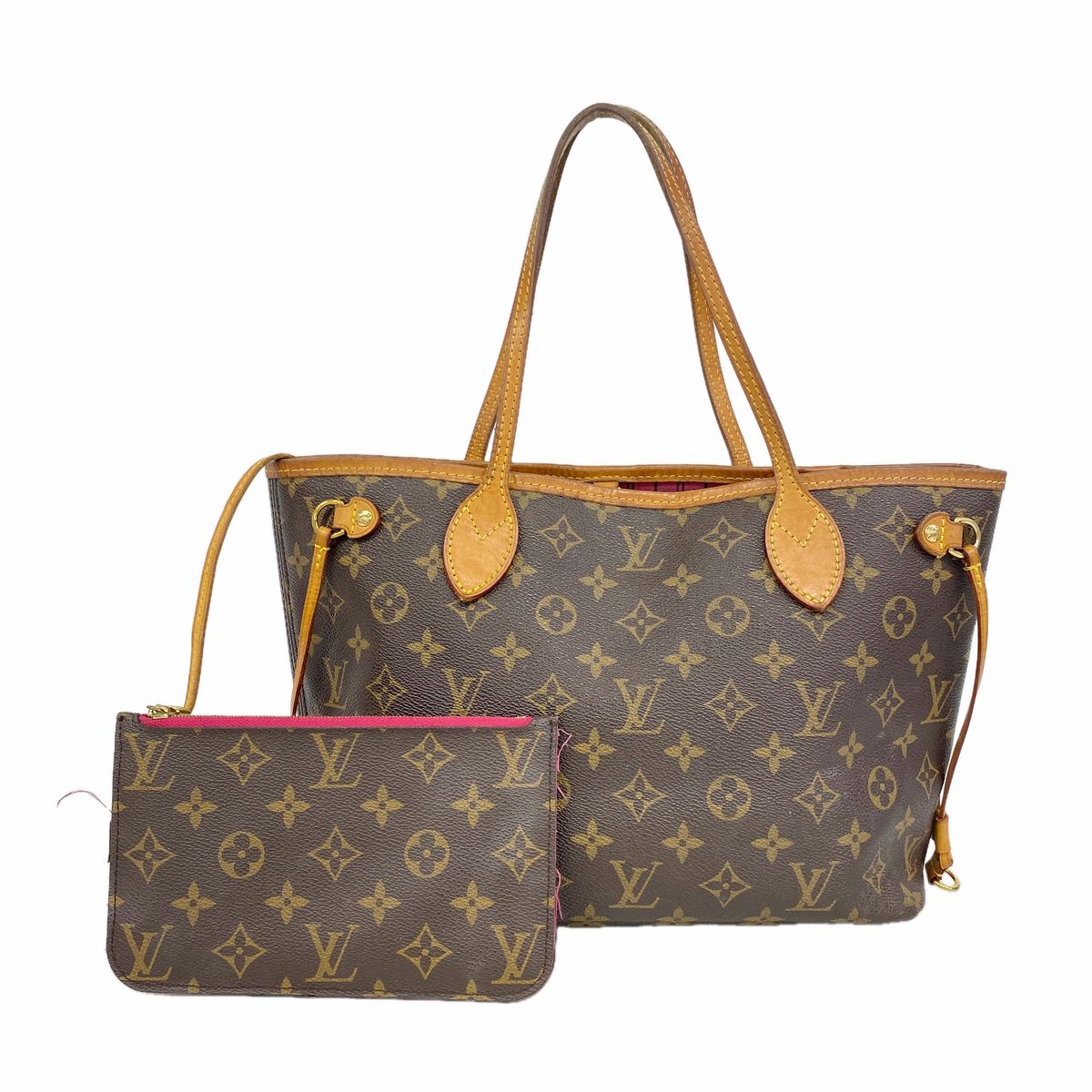 Louis Vuitton Tote Bag Monogram Neverfull PM Brown Pivoine