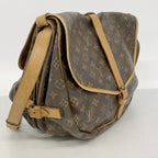 Louis Vuitton Shoulder Bag Monogram Saumur 35 Brown — view 2