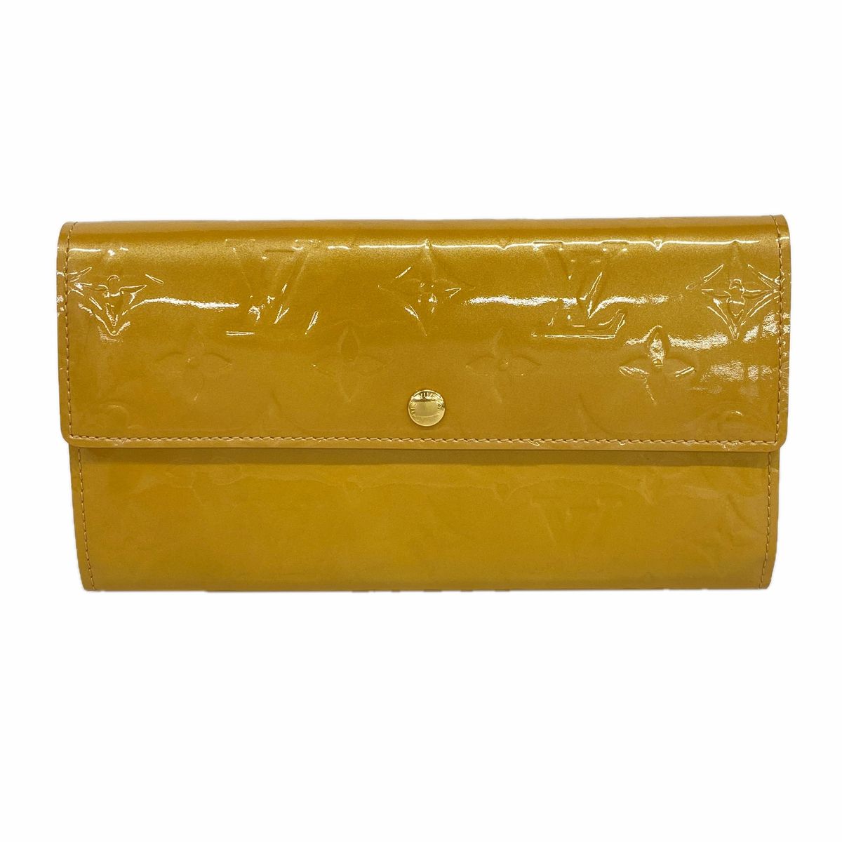 Louis Vuitton Wallet Vernis Pochette Porte Monnaie Credit Noisette