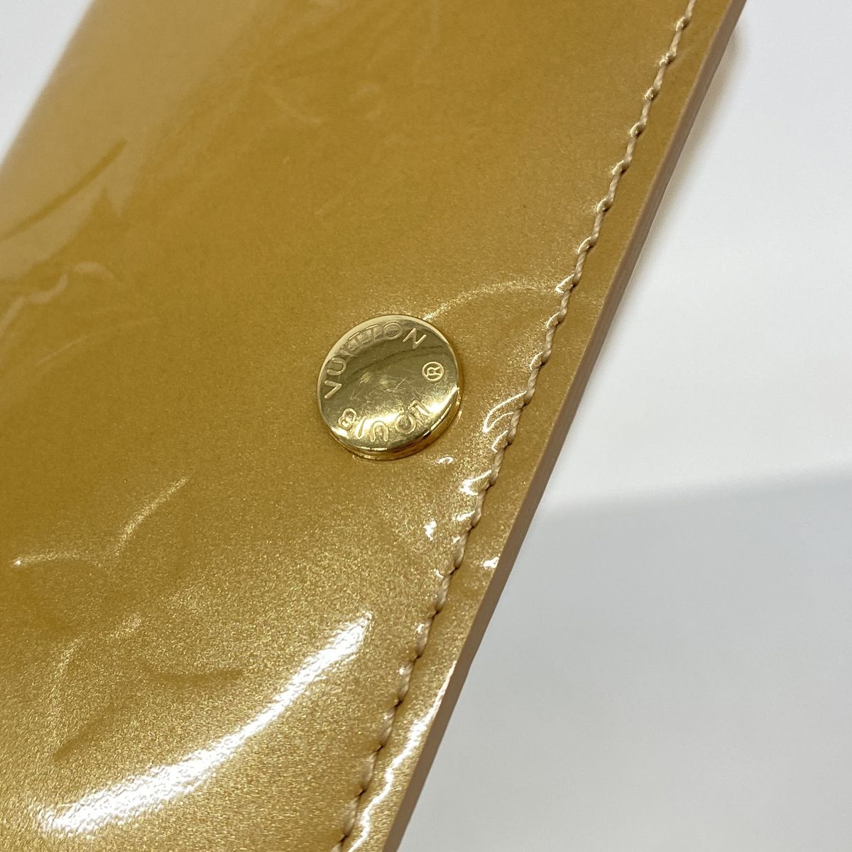 Louis Vuitton Wallet Vernis Pochette Porte Monnaie Credit Noisette — view 7