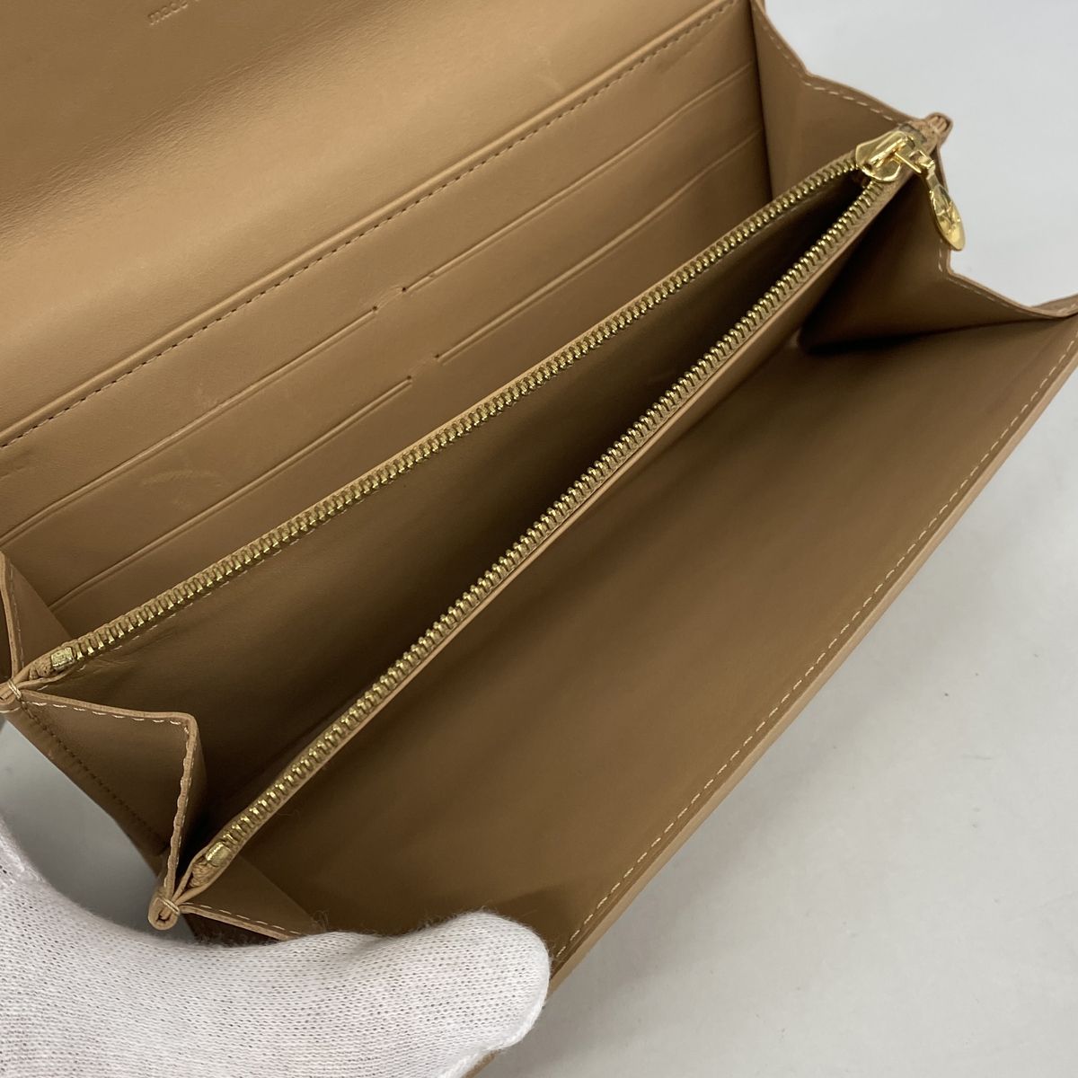 Louis Vuitton Wallet Vernis Pochette Porte Monnaie Credit Noisette — view 3