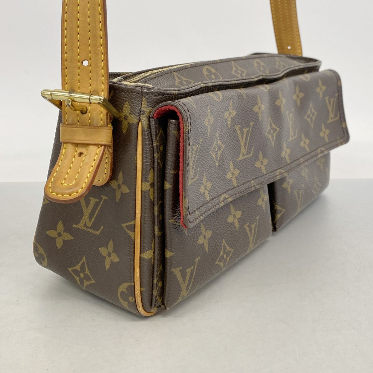 Louis Vuitton Shoulder Bag Monogram Viva Cite MM Brown — view 2