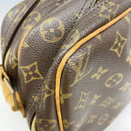 Louis Vuitton Shoulder Bag Monogram Reporter PM Brown — view 7