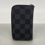 Louis Vuitton Damier Graphite Zippy Coin Purse Black — view 8