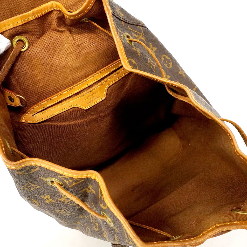 Louis Vuitton Backpack Monogram Montsouris GM Brown — view 4