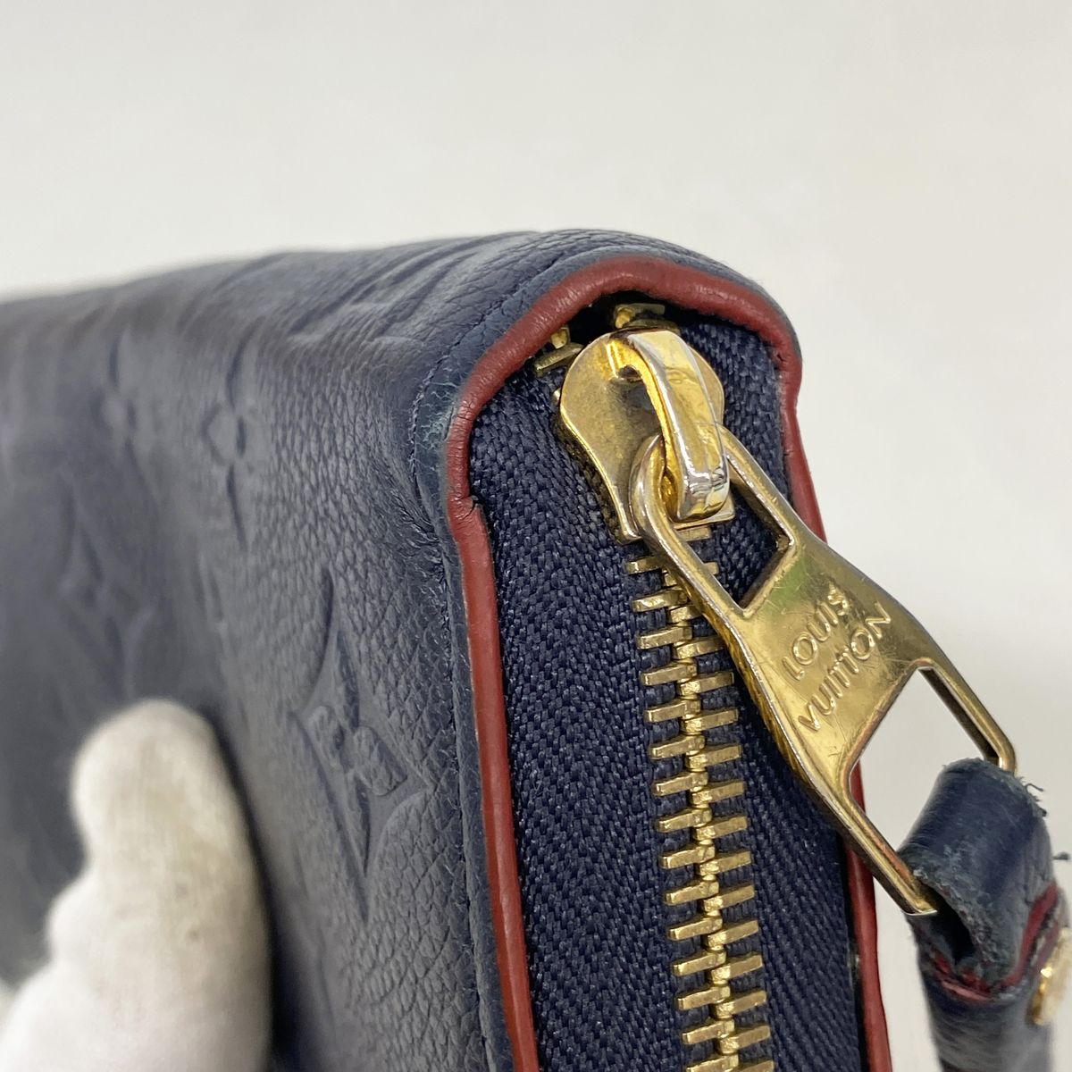 Louis Vuitton Wallet Monogram Empreinte Zippy Marine Rouge — view 7