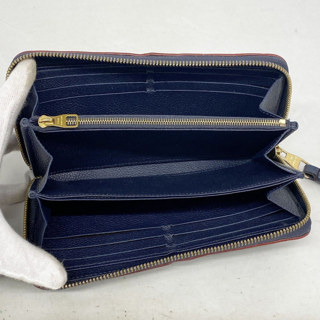 Louis Vuitton Wallet Monogram Empreinte Zippy Marine Rouge — view 3