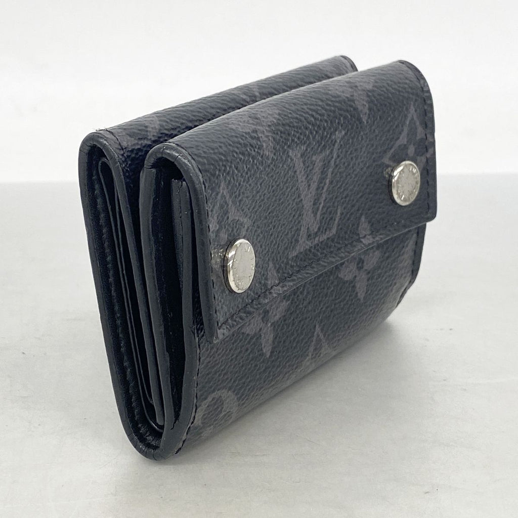 Louis Vuitton Trifold Wallet Monogram Eclipse Discovery Compact Black — view 2