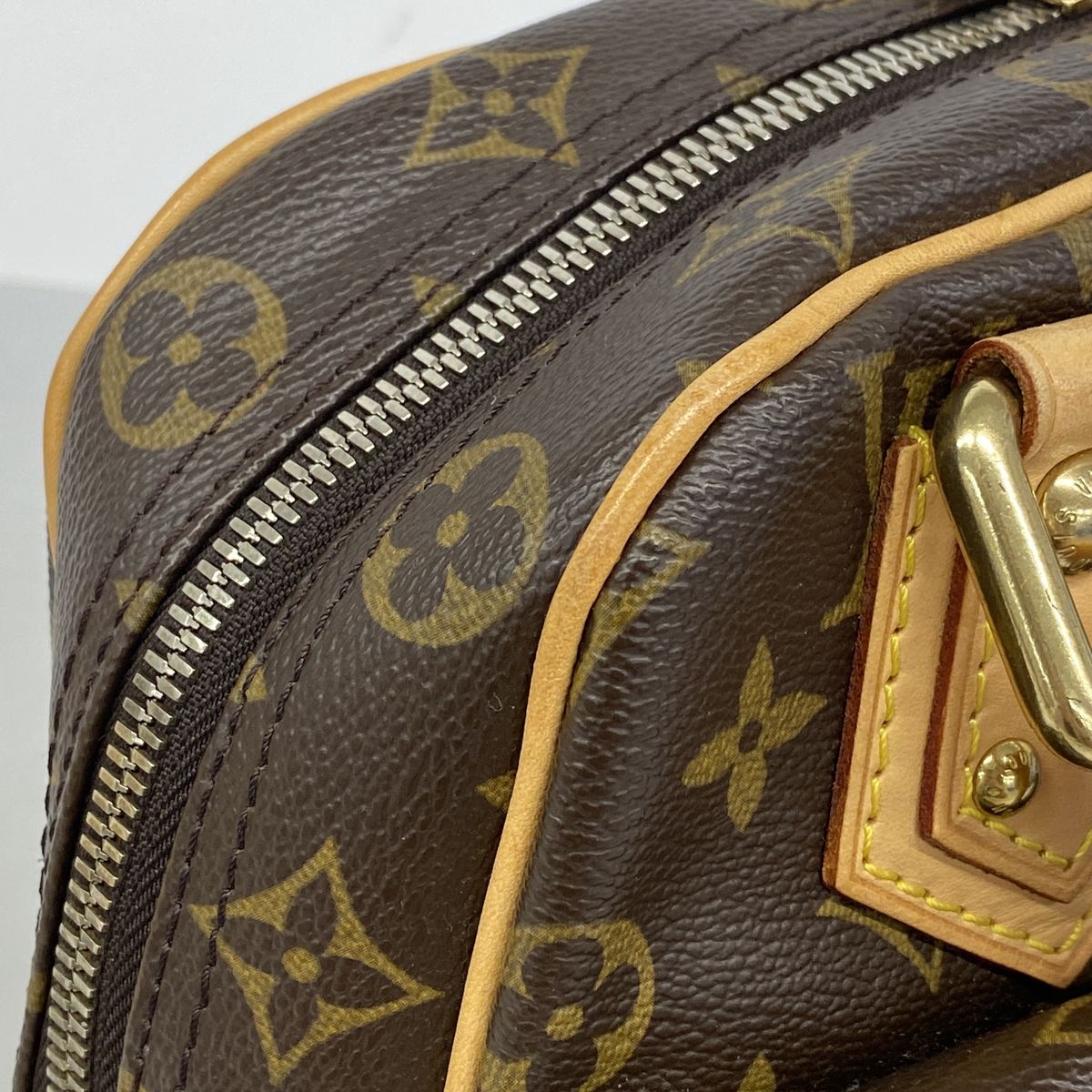 Louis Vuitton Handbag Monogram Manhattan PM Brown — view 8