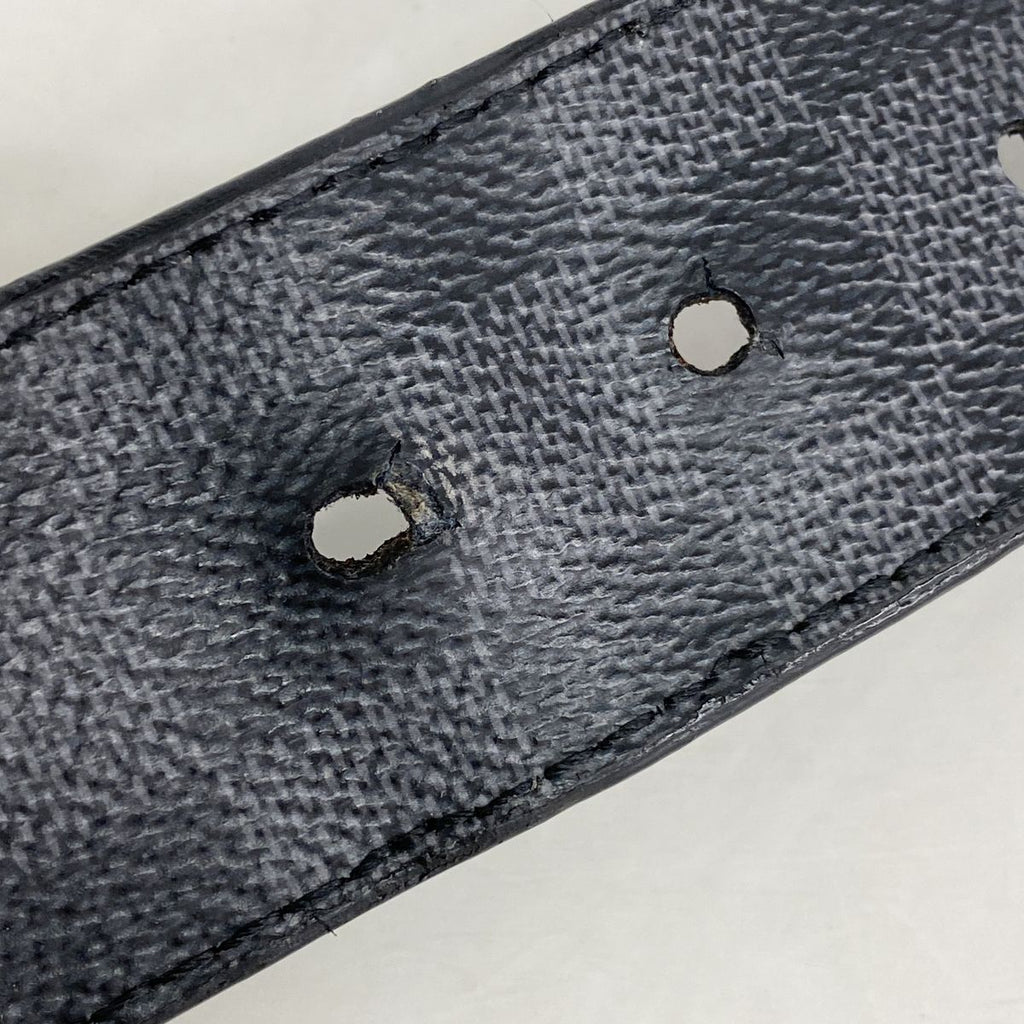 Louis Vuitton Belt Damier Graphite Ceinture Print 40 Gray Black — view 5