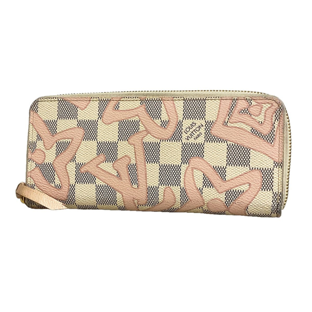 Louis Vuitton Wallet Damier Azur Tahiti Collection Portefeuille Clemence White