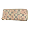 Louis Vuitton Wallet Damier Azur Tahiti Collection Portefeuille Clemence White