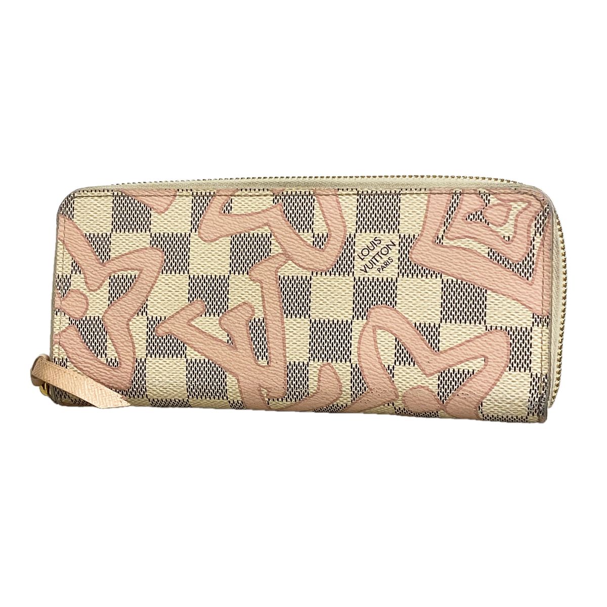 Louis Vuitton Wallet Damier Azur Tahiti Collection Portefeuille Clemence White