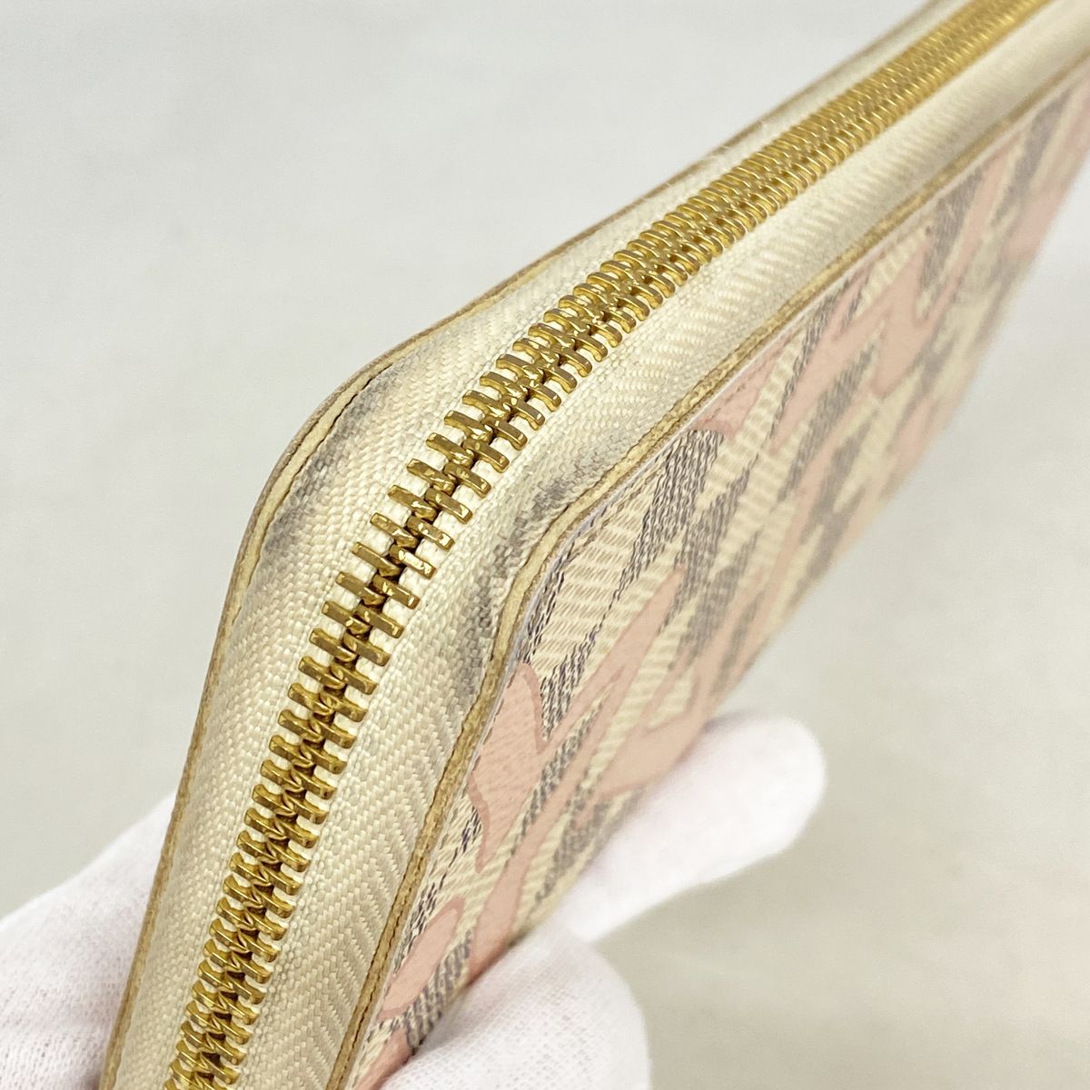 Louis Vuitton Wallet Damier Azur Tahiti Collection Portefeuille Clemence White — view 6