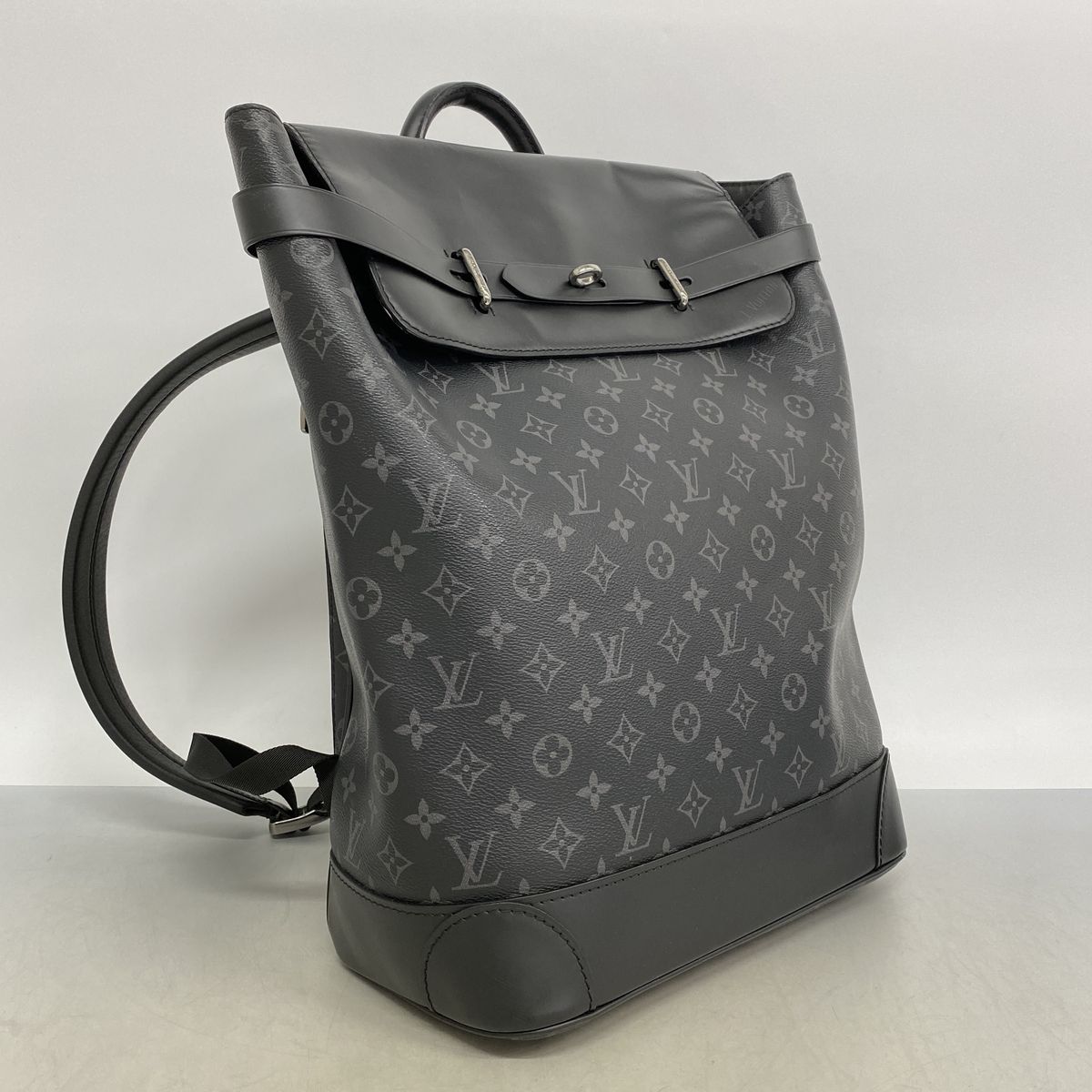 Louis Vuitton Backpack Monogram Eclipse Steamer Black — view 2