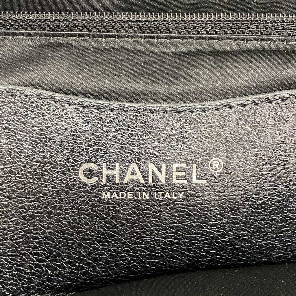 Chanel Tote Bag on the Road Leather Black Silver — view 5