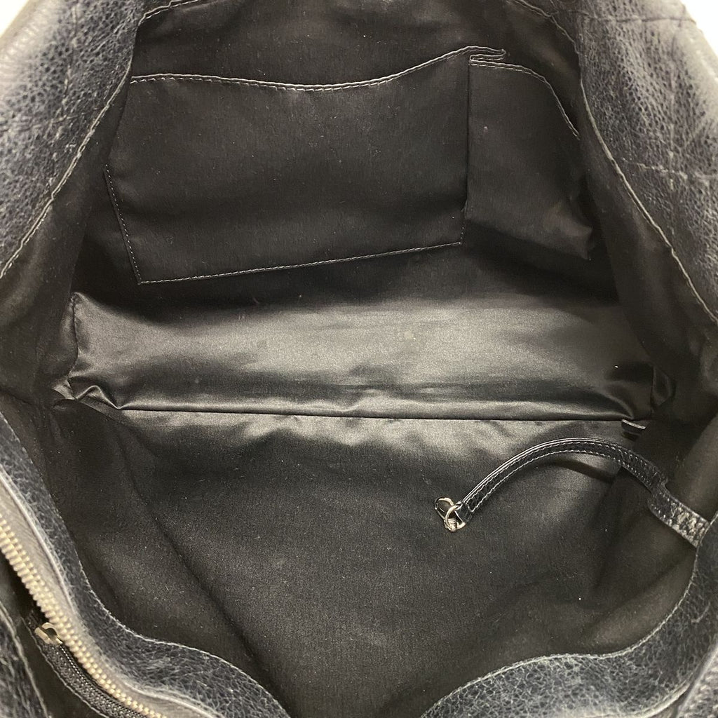 Chanel Tote Bag on the Road Leather Black Silver — view 4