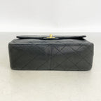 Chanel Shoulder Bag Mini Quilted Lambskin Black Gold — view 3