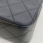 Chanel Shoulder Bag Mini Quilted Lambskin Black Gold — view 7