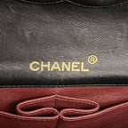 Chanel Shoulder Bag Mini Quilted Lambskin Black Gold — view 5