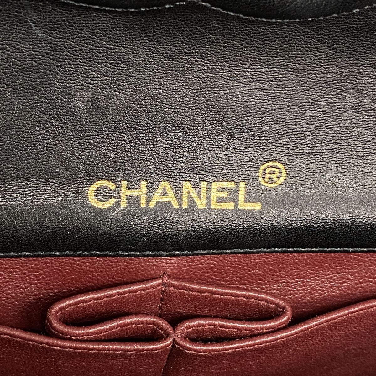 Chanel Shoulder Bag Mini Quilted Lambskin Black Gold — view 5
