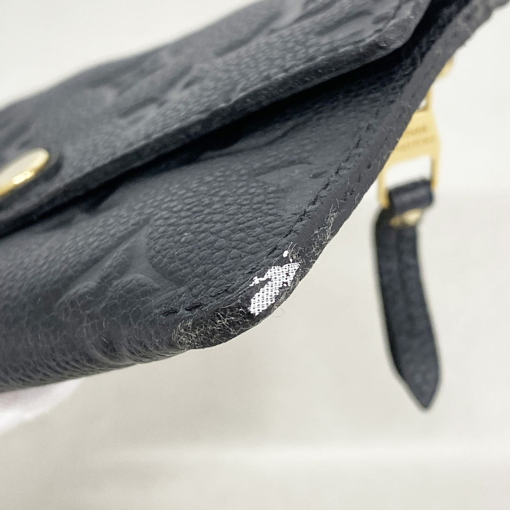 Louis Vuitton Coin Purse Monogram Empreinte Pochette Cles Noir — view 5