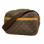 Louis Vuitton Shoulder Bag Monogram Reporter PM Brown