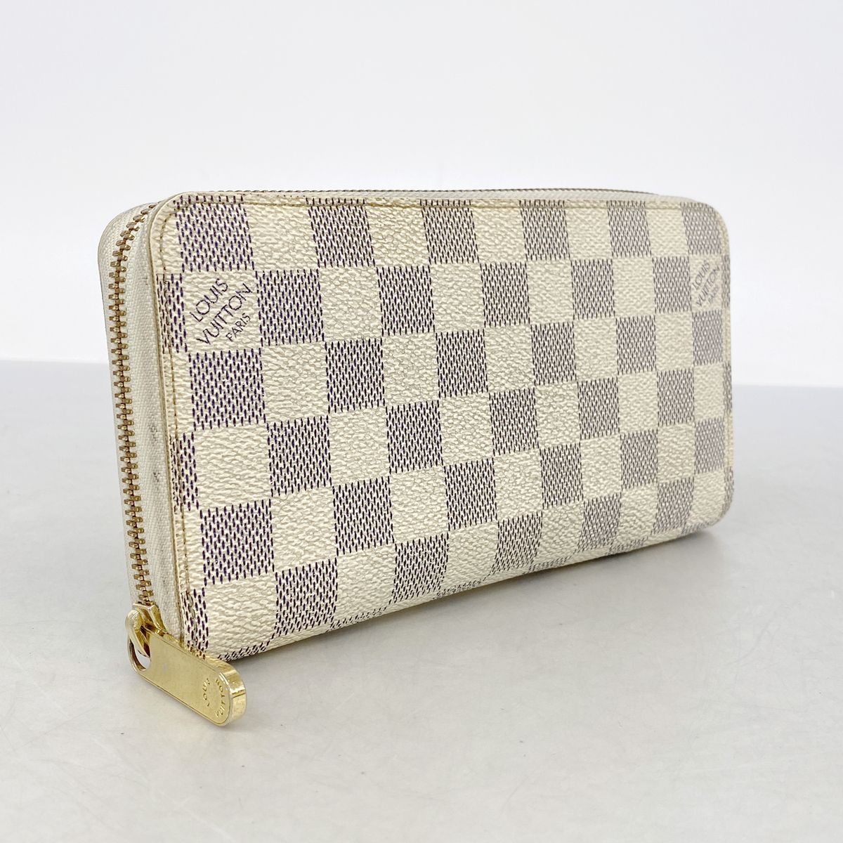 Louis Vuitton Wallet Damier Azur Zippy White — view 2