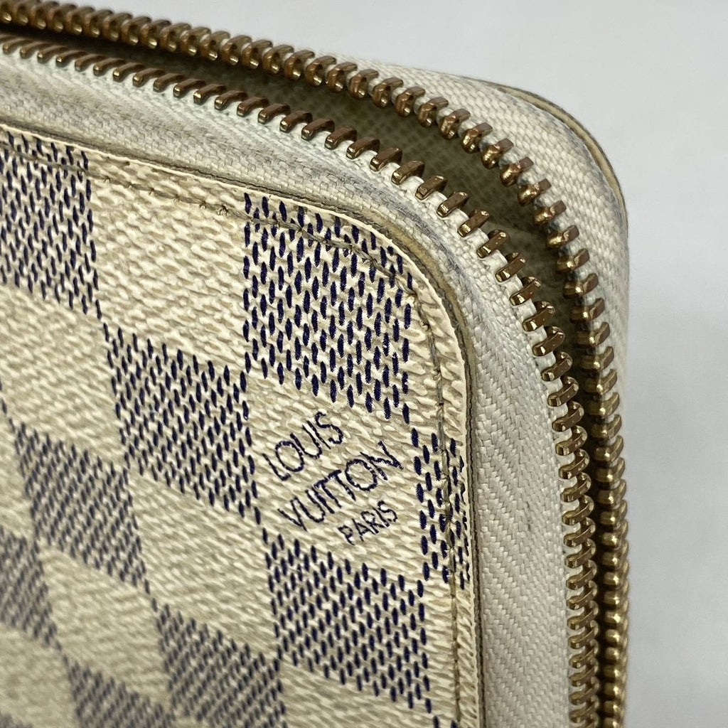 Louis Vuitton Wallet Damier Azur Zippy White — view 6
