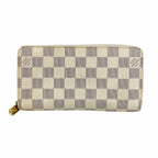 Louis Vuitton Wallet Damier Azur Zippy White