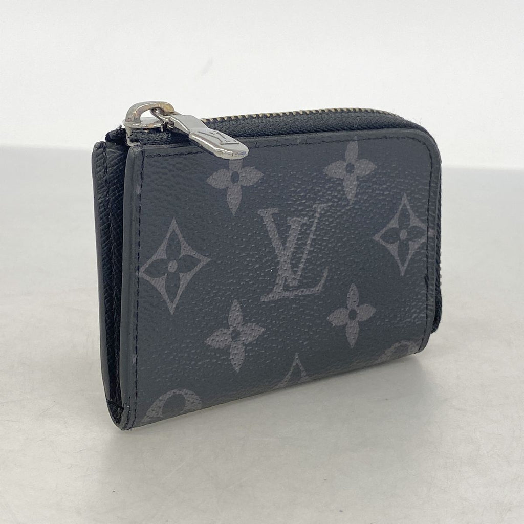 Louis Vuitton Coin Purse Monogram Eclipse Portefeuille Monnaie Jules Black — view 2