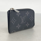 Louis Vuitton Coin Purse Monogram Eclipse Portefeuille Monnaie Jules Black — view 2