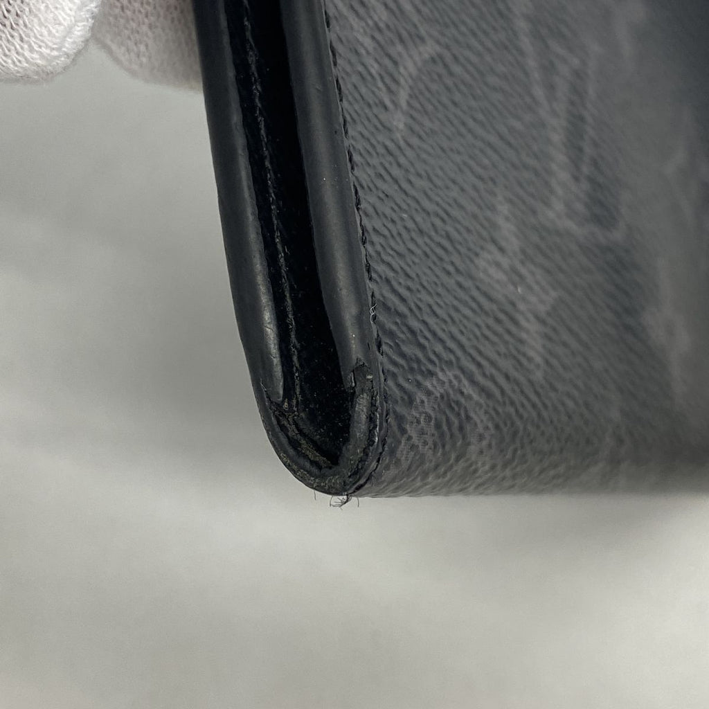 Louis Vuitton Coin Purse Monogram Eclipse Portefeuille Monnaie Jules Black — view 5