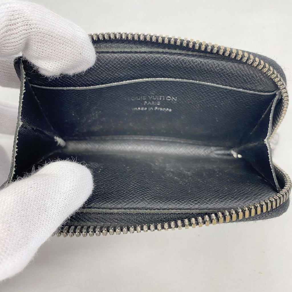 Louis Vuitton Coin Purse Monogram Eclipse Portefeuille Monnaie Jules Black — view 3