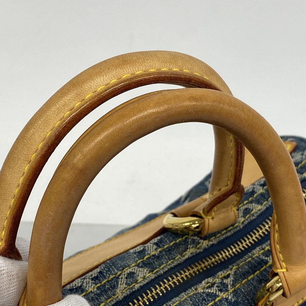 Louis Vuitton Handbag Monogram Denim Neo Speedy Blue — view 7