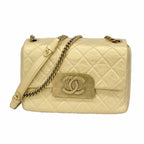 Chanel Shoulder Bag Quilted Lambskin Gold
